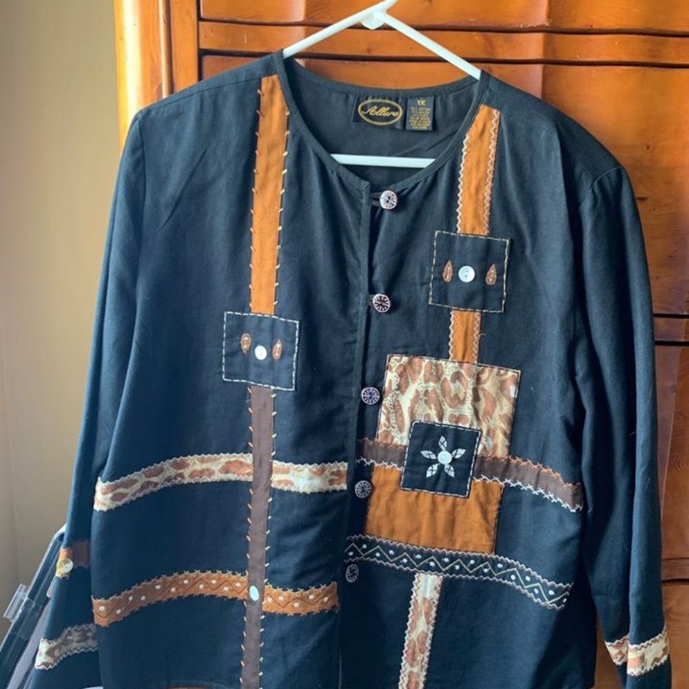 Allure™ embroidered & appliquéd fall jacket